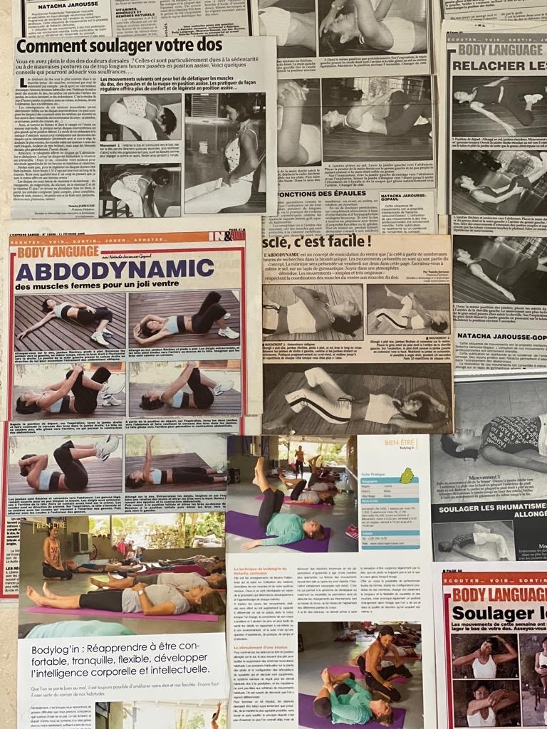 Collection of Body Language weekly columns — abdodynamics, back relief, movement education